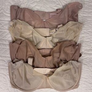 Skims lot of 4 UNLINED DEMI BRA 32DD